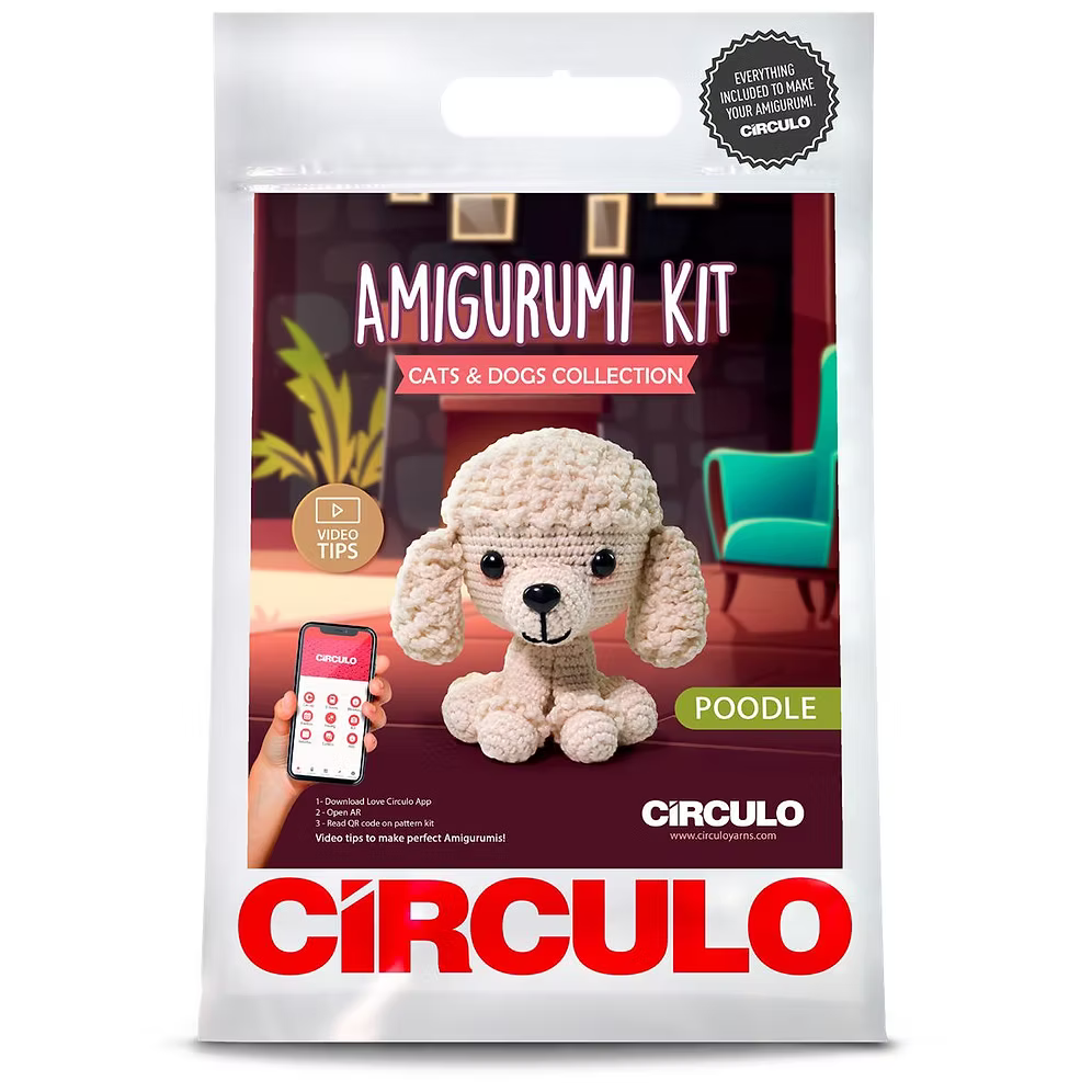Circulo Amigurumi Kit Cats & Dogs Collection - Poodle