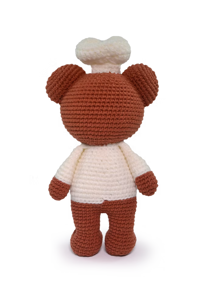 Circulo Amigurumi  Kit Cuddly Teddy Bears Collection: Chef Toby
