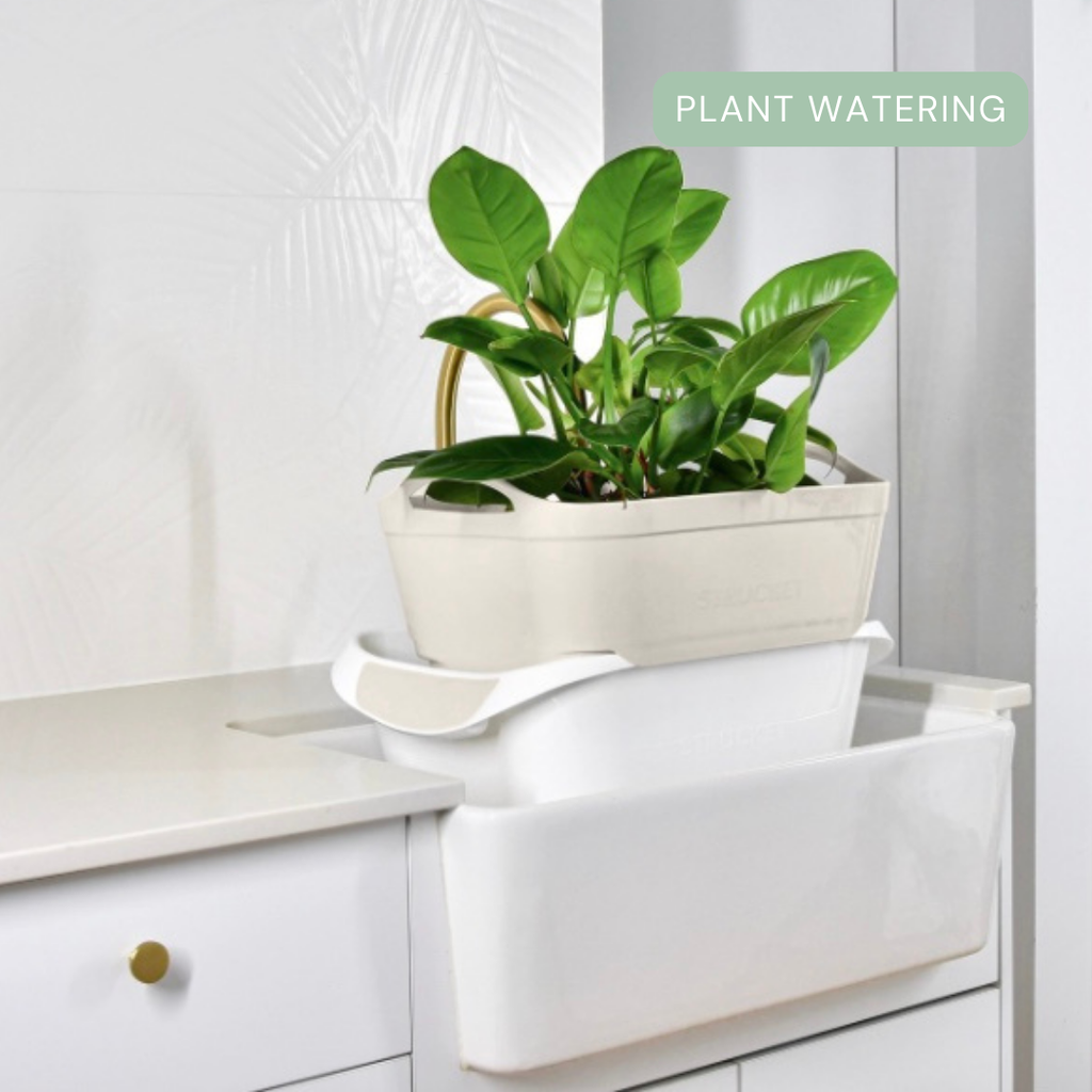 Strucket 19L Interlocking Strainer Bucket | Soak, Strain & Drain Hands-Free