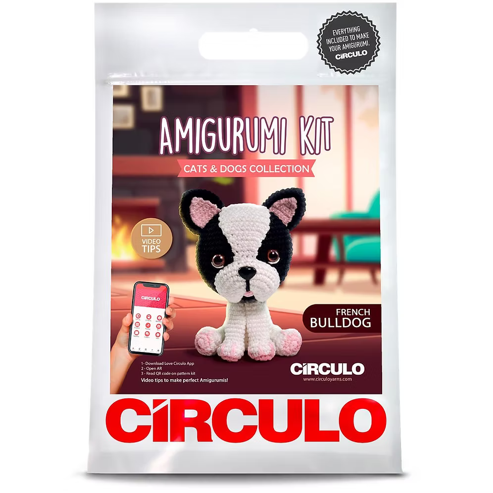 Circulo Amigurumi  Kit Cats & Dogs Collection - Bulldog