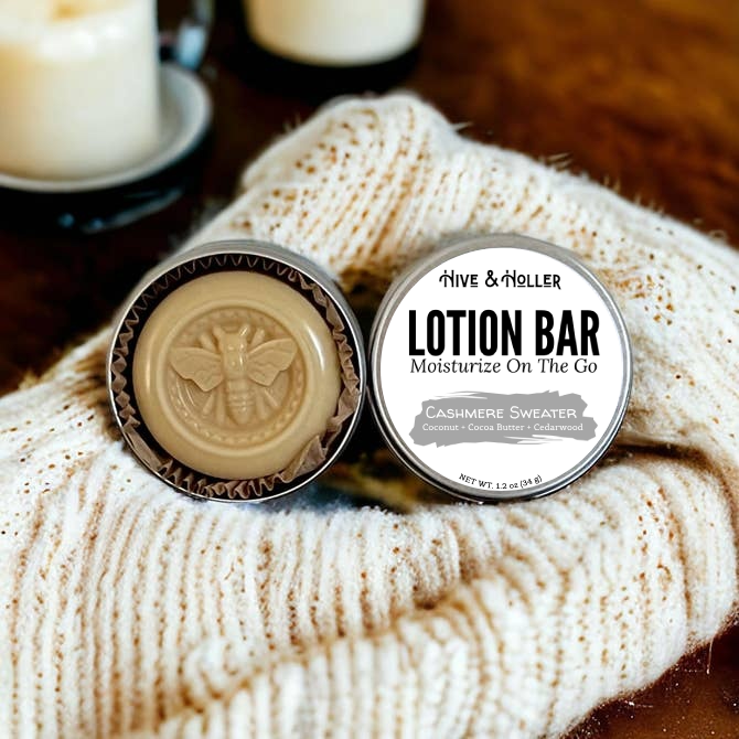 Hive and Holler Cashmere Sweater Solid Lotion Bar