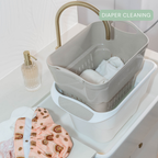 Strucket 19L Interlocking Strainer Bucket | Soak, Strain & Drain Hands-Free