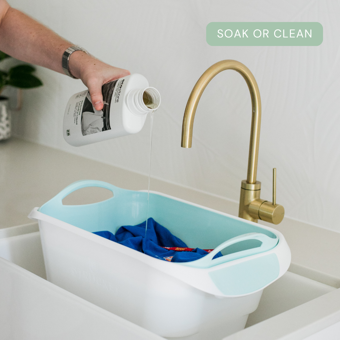 Strucket 19L Interlocking Strainer Bucket | Soak, Strain & Drain Hands-Free