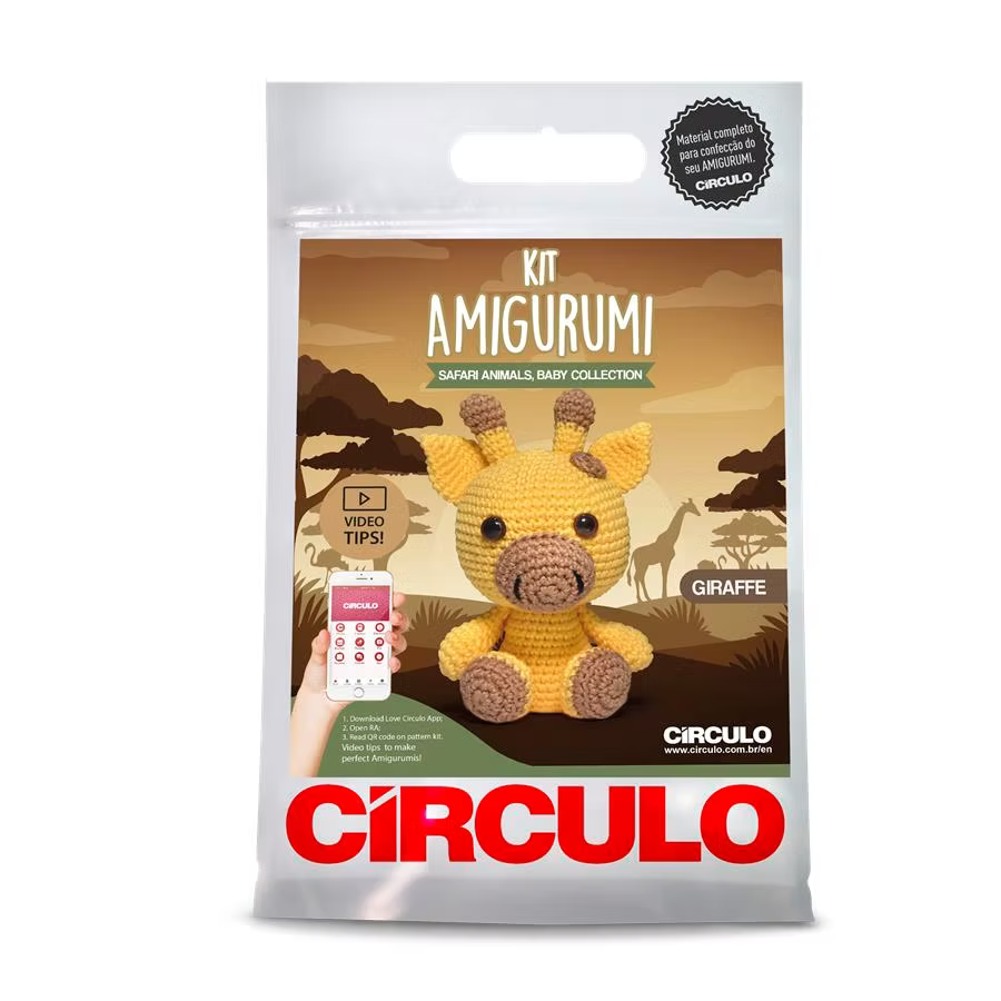 Circuo Amigurumi Kit - Safari Animals Baby  Giraffe
