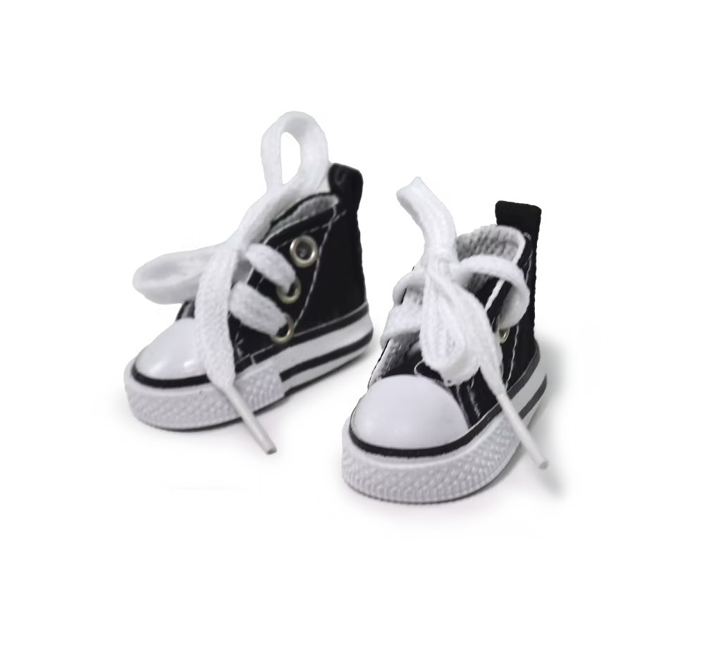 Circulo Amigurumi Shoes Accessory - Classic Kicks Black- 5X2.5CM