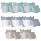 Strucket 4.5L Mini Strainer Bucket with Lid - 8 Pack Assorted (3 Aqua + 3 Gray + 2 Sand)