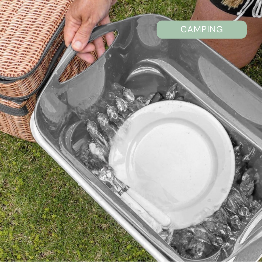 Strucket 19L Interlocking Strainer Bucket | Soak, Strain & Drain Hands-Free