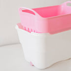 Strucket 4.5L Mini Strainer Bucket with Lid - 8 Pack Assorted (3 Aqua + 3 Gray + 2 Sand)