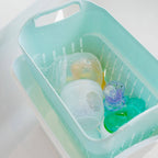 Strucket 4.5L Mini Strainer Bucket with Lid - 8 Pack Assorted (3 Aqua + 3 Gray + 2 Sand)