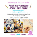 Paint-by-Numbers Wood Slice Night | Craftique After Hours