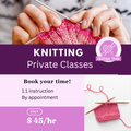 Knitting Private Lessons