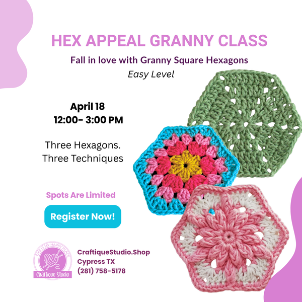 Hex Appeal- Fall in love with  Granny Square Hexagons
