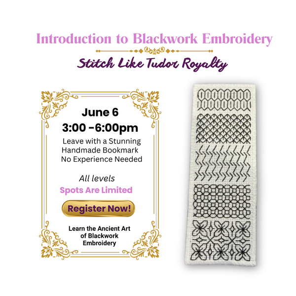 Introduction to Blackwork Embroidery Workshop