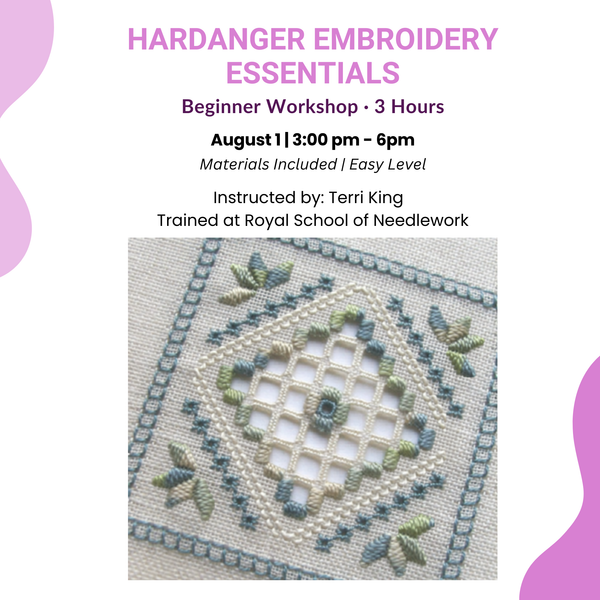 Hardanger Embroidery Essentials – Beginner Workshop