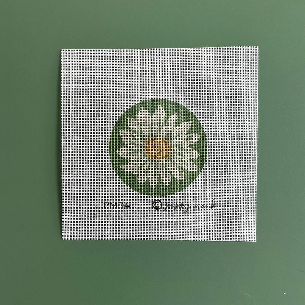 Poppy Monk Needlepoint Canvas – 18 Mesh