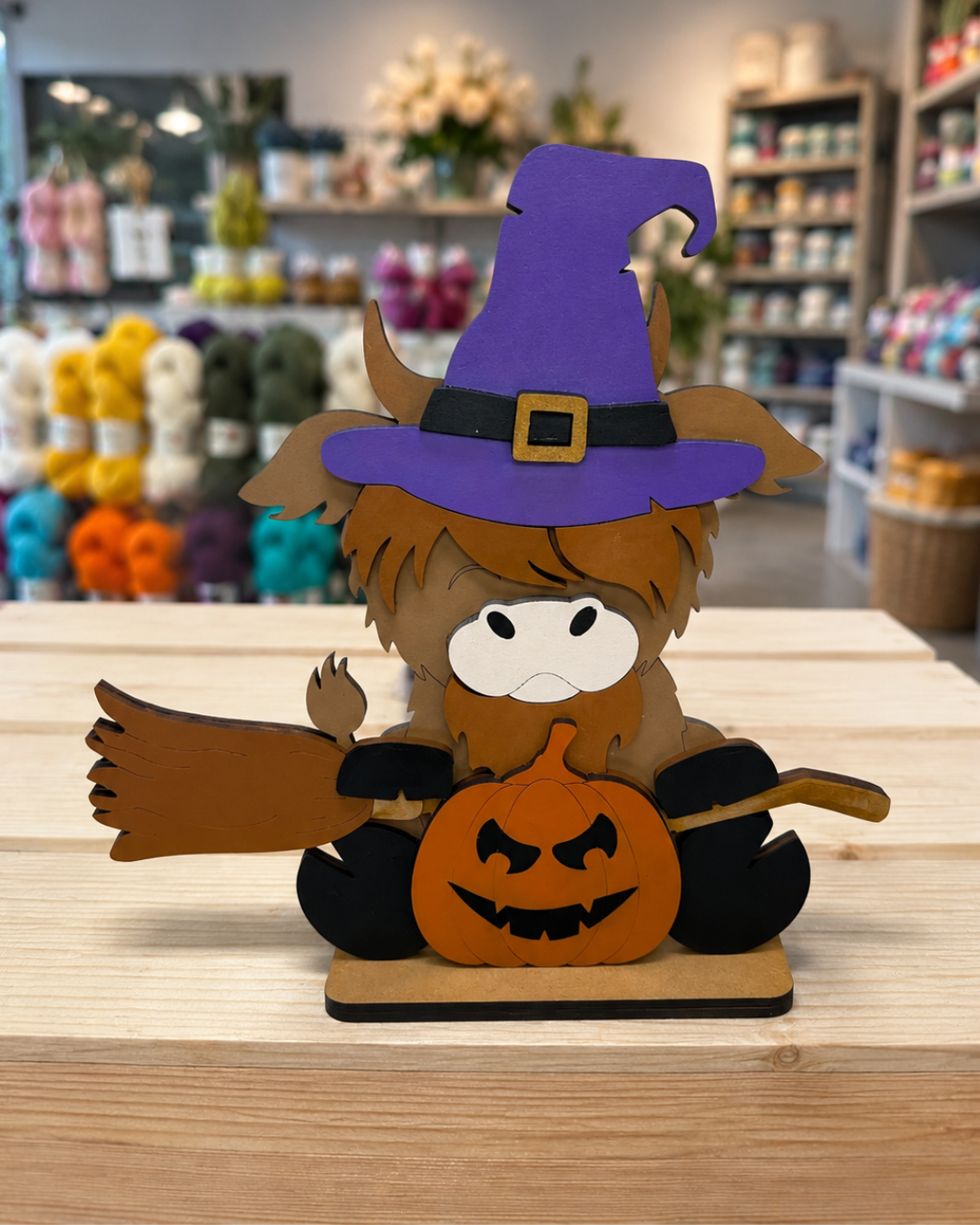 Halloween highland cow craft sign kit