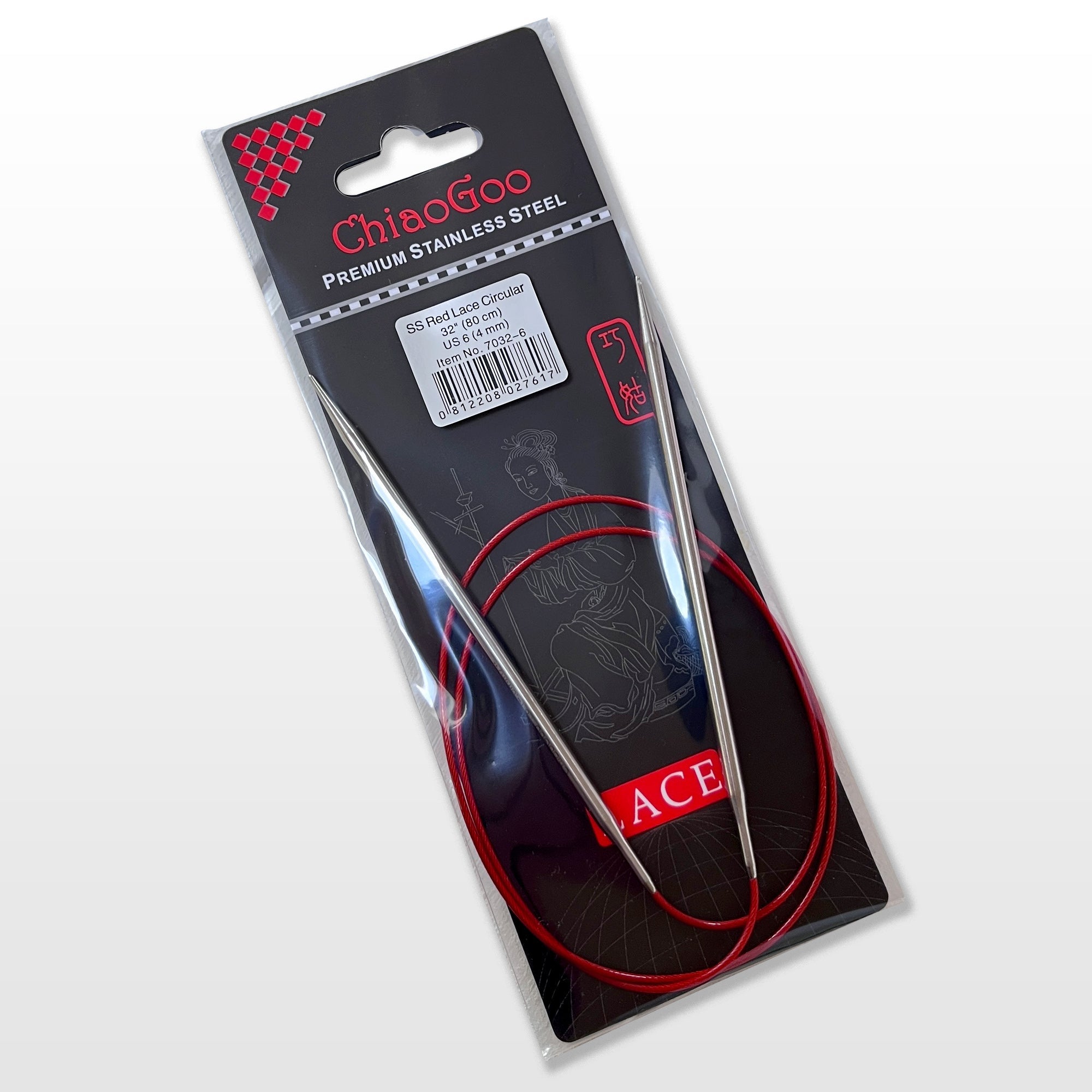 ChiaoGoo SS Red Lace Circular Needles