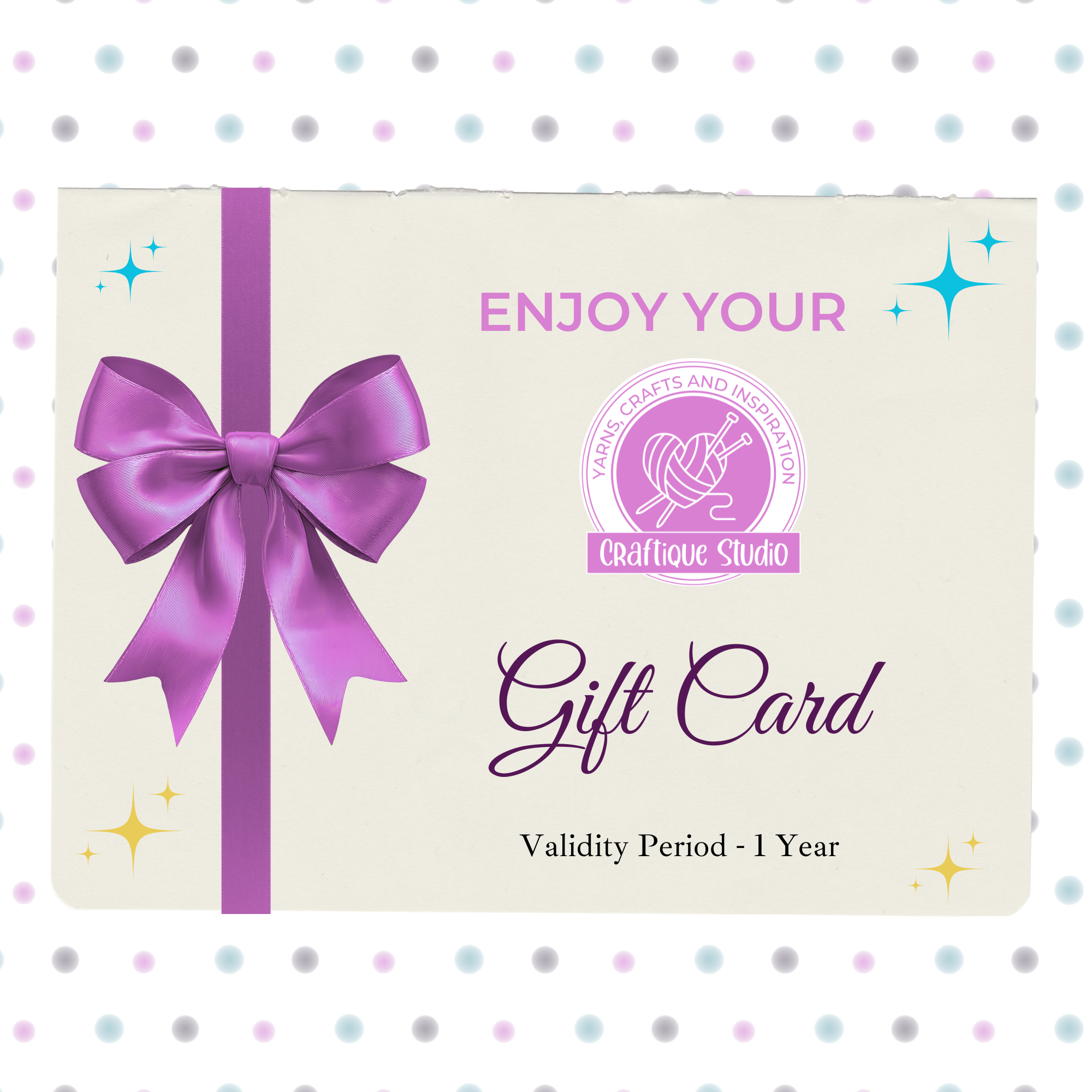 Craftique Studio 2026 Gift Card