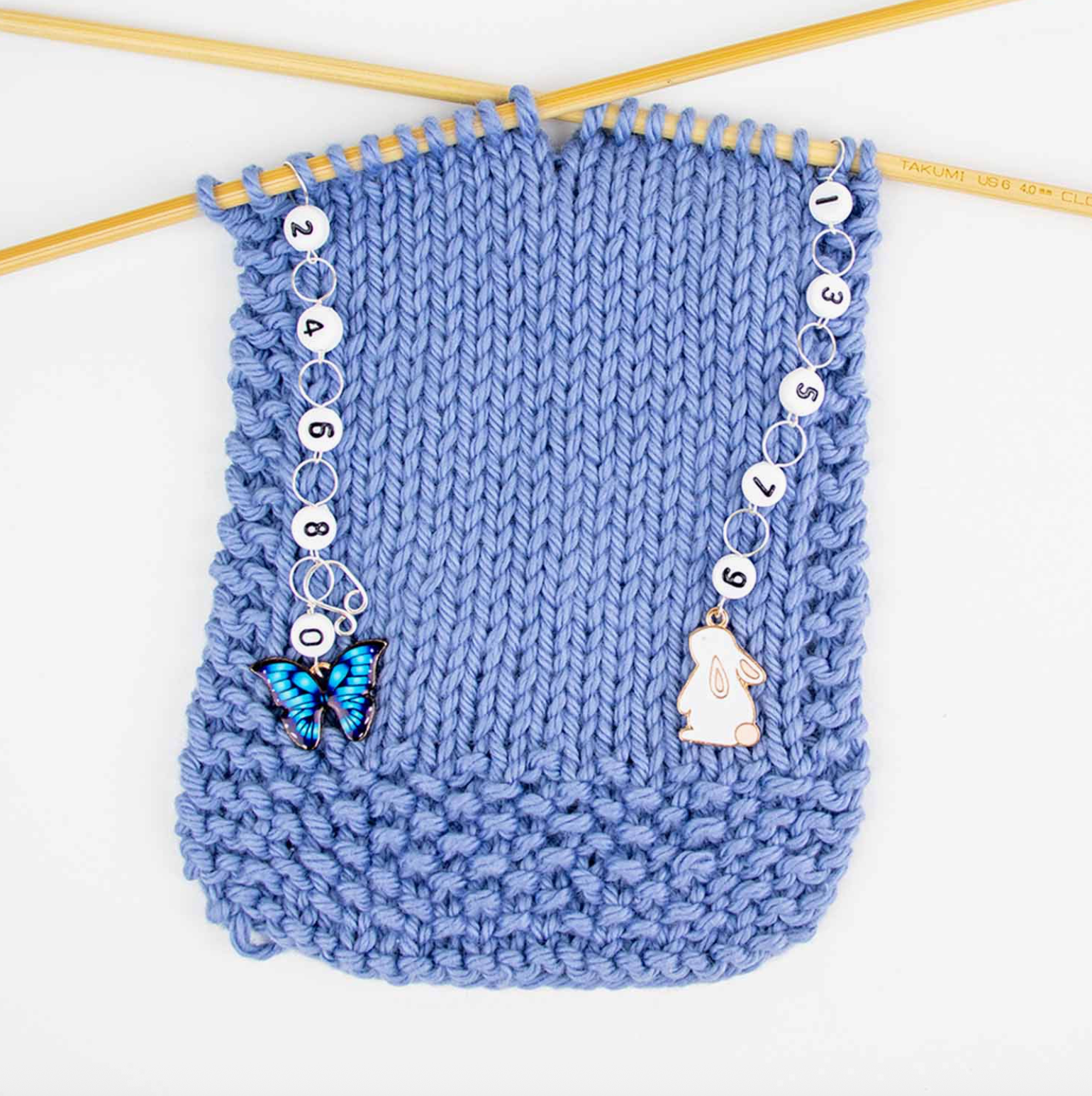 Twice Sheared Sheep Bunnies & Butterflies Row Counter - Medium