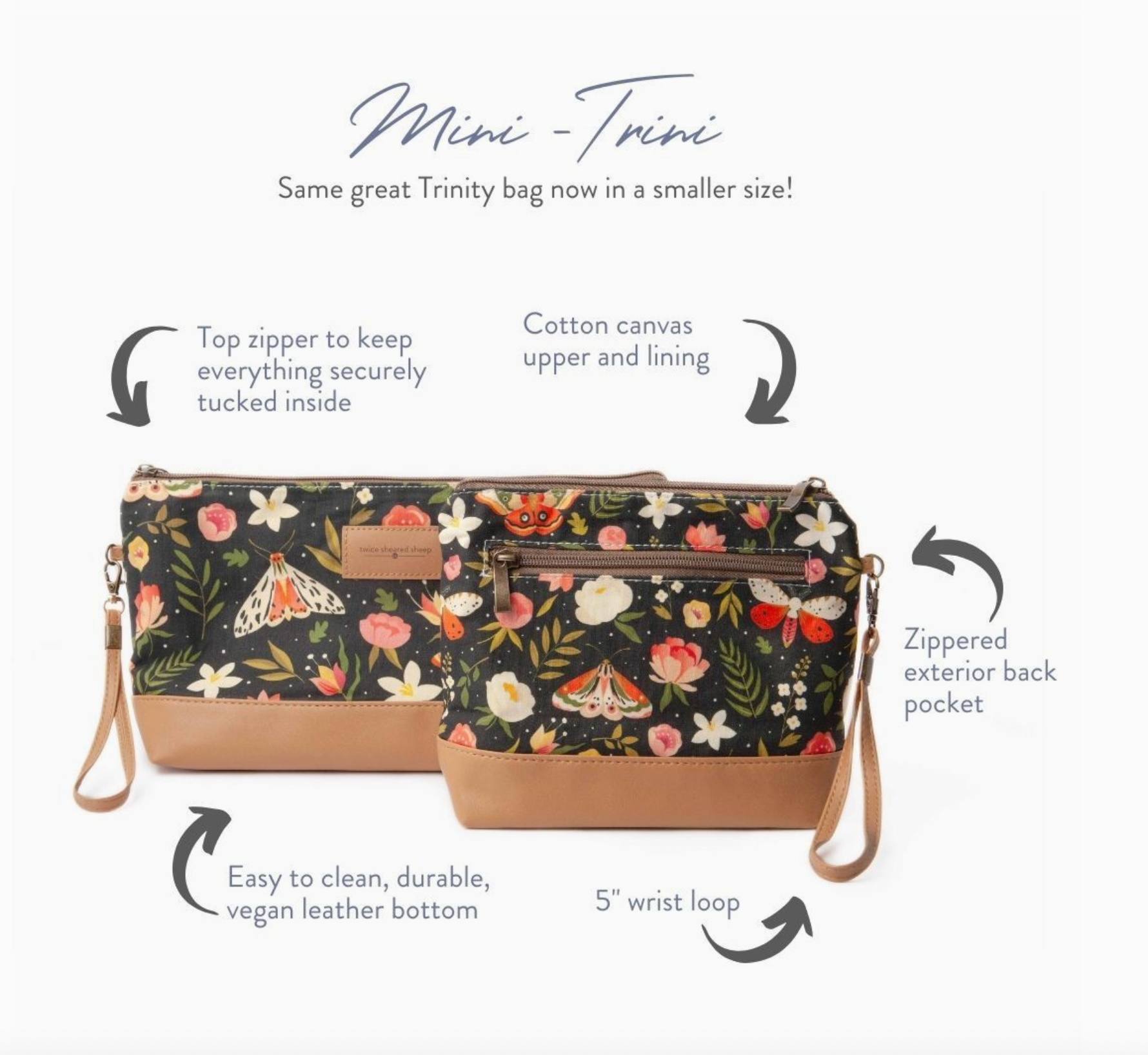 Twice Sheared Sheep Mini Trinity Bag