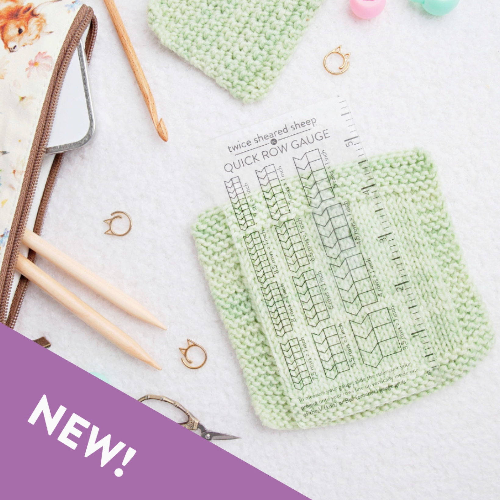 Twice Sheared Sheep Quick ROW Gauge Ruler