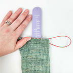 Twice Sheared Sheep Sock Sizing Ruler - Sock Knitting Bracelet Ruler