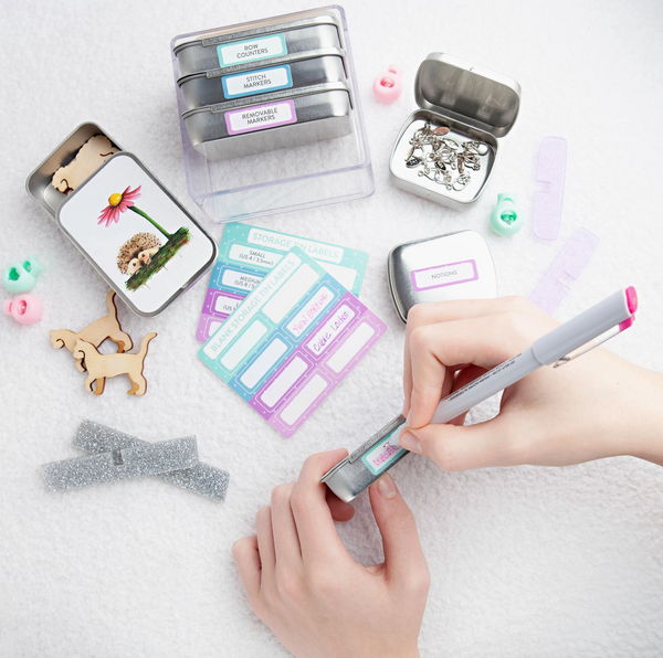 Twice Sheared Sheep Storage Tin Label Stickers