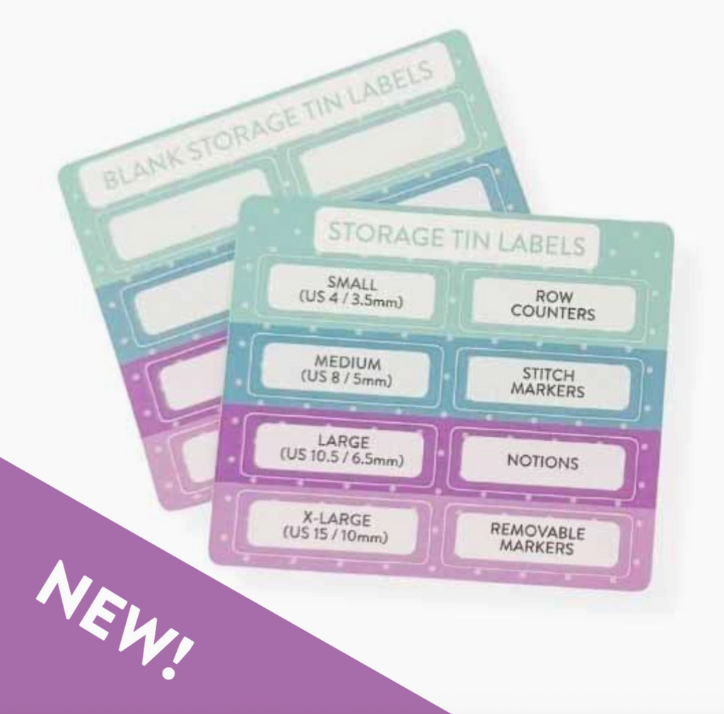 Twice Sheared Sheep Storage Tin Label Stickers