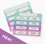 Twice Sheared Sheep Storage Tin Label Stickers