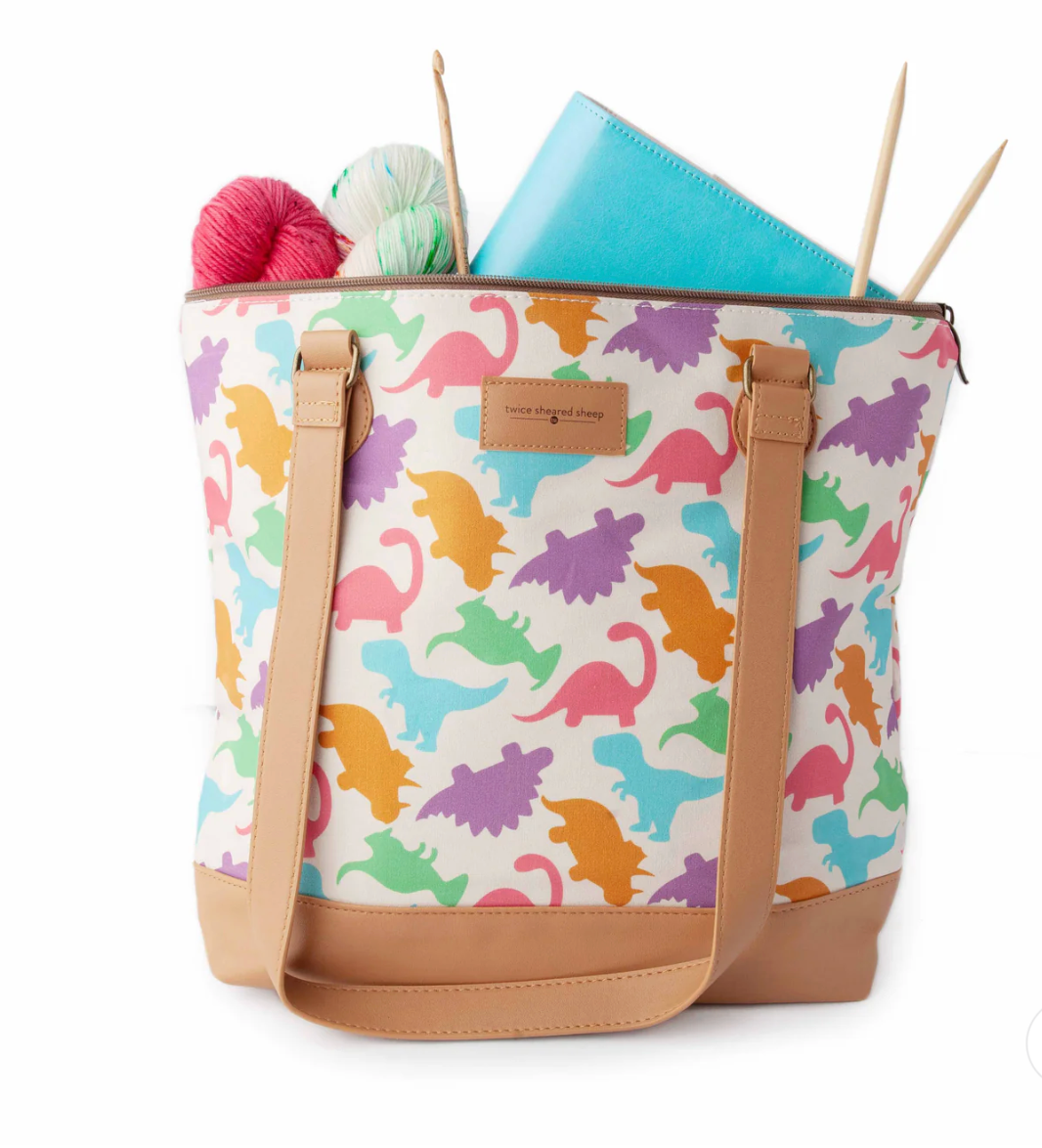 Mega Trinity Bag – Large Zippered Knitting Project Bag by Twice Sheared Sheep