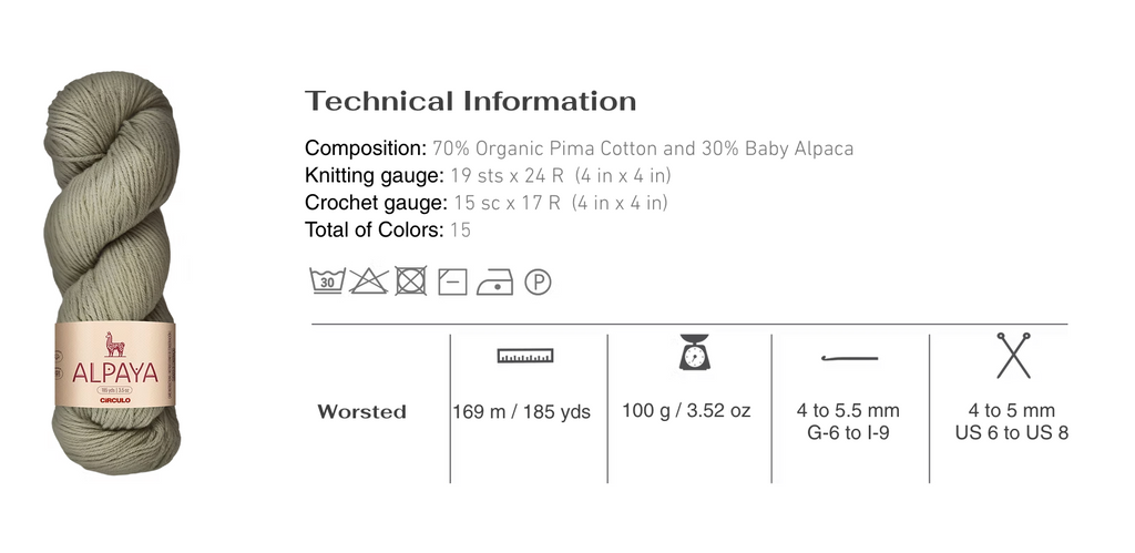 Círculo Alpaya – Pima Cotton & Baby Alpaca