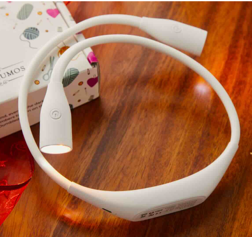 Lumos Knitting Light – Hands-Free Neck Light for Crafters