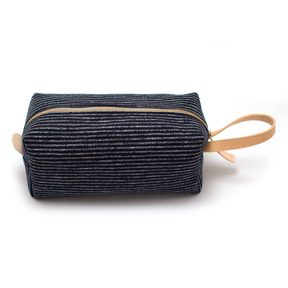 Indigo Chalk Stripe Project Clutch | General Knot & Co
