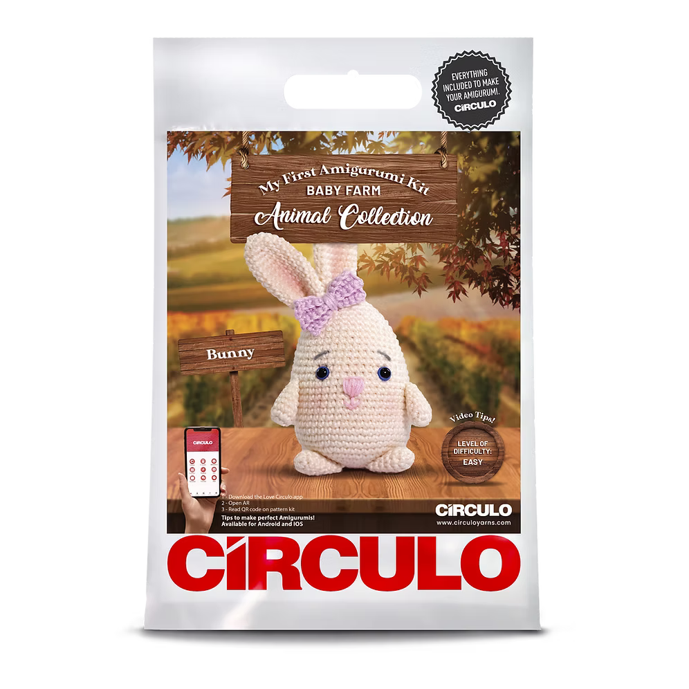 Círculo Amigurumi Baby Farm Animal Collection – Bunny