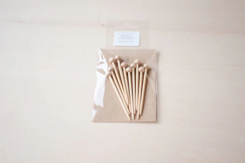 Seeknit Bamboo Marking Pins | Set of 5 | Japanese Bamboo
