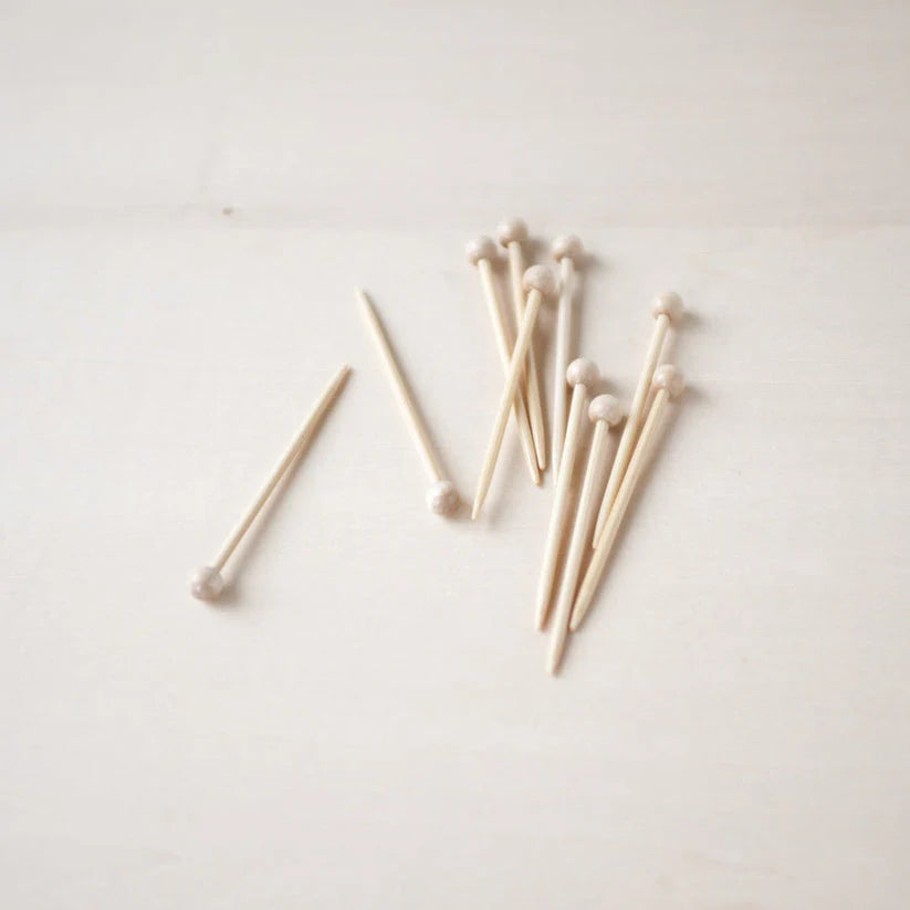 Seeknit Bamboo Marking Pins | Set of 5 | Japanese Bamboo