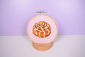 Cinnamon Roll Cross Stitch kit - DIY Craft Kit for Beginners