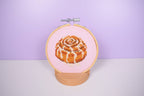 Cinnamon Roll Cross Stitch kit - DIY Craft Kit for Beginners