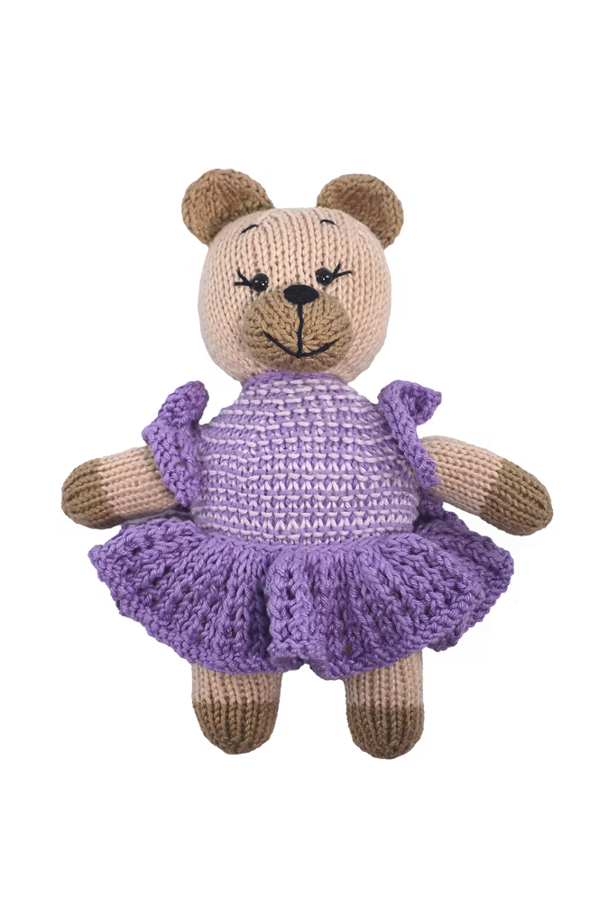 Círculo Amigurumi Knitted Teddy Bear – Ballerina