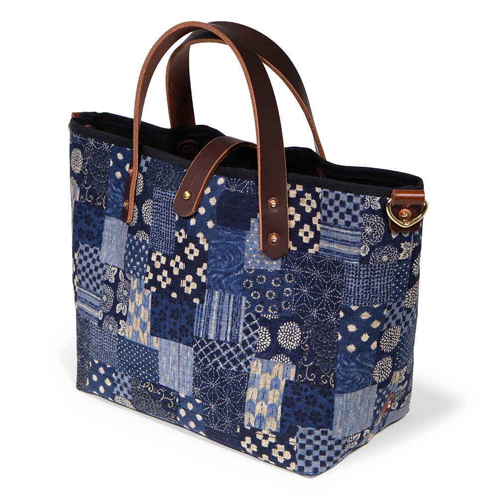Japanese Indigo Patchwork Mini Tote | General Knot & Co
