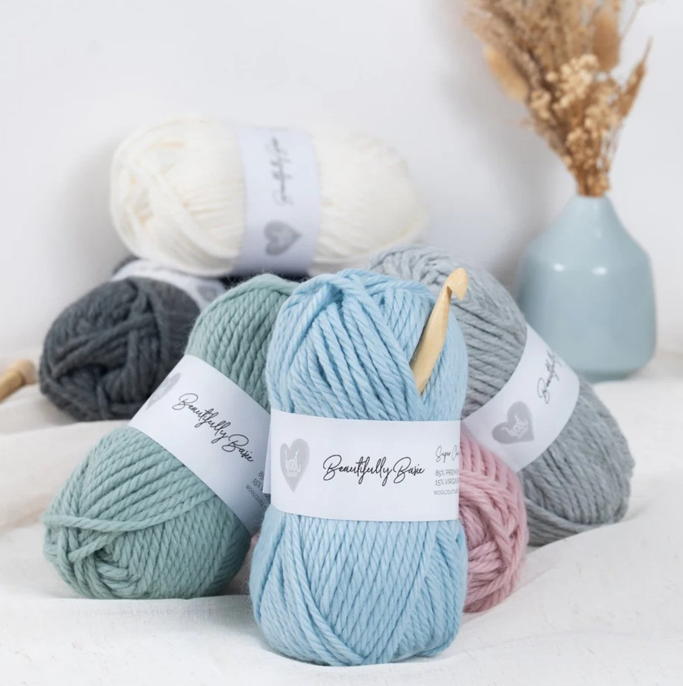 Wool Couture Co. Beautifully Basic Chunky Yarn 100g Ball