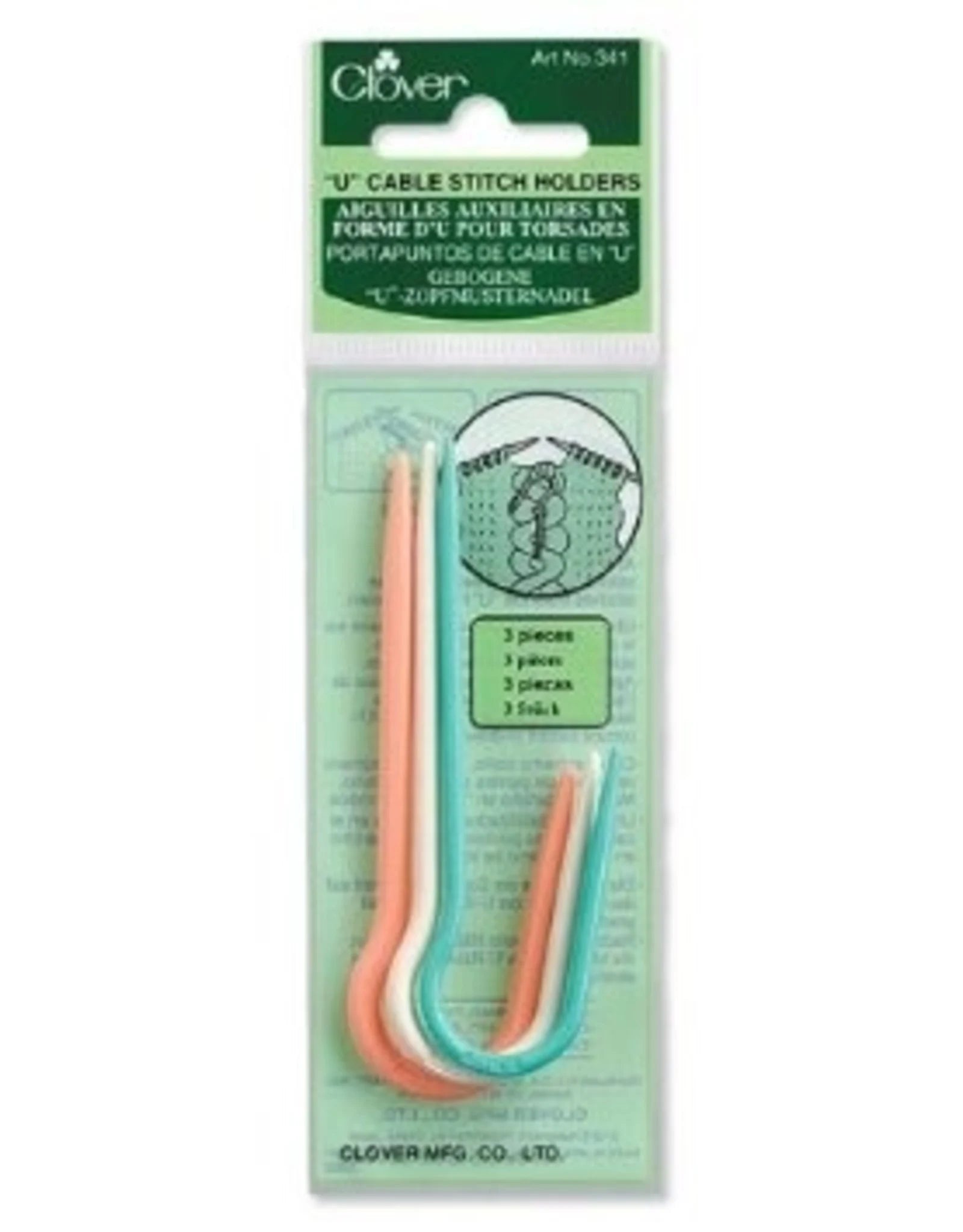 Clover Cable Stitch Holders U Shaped