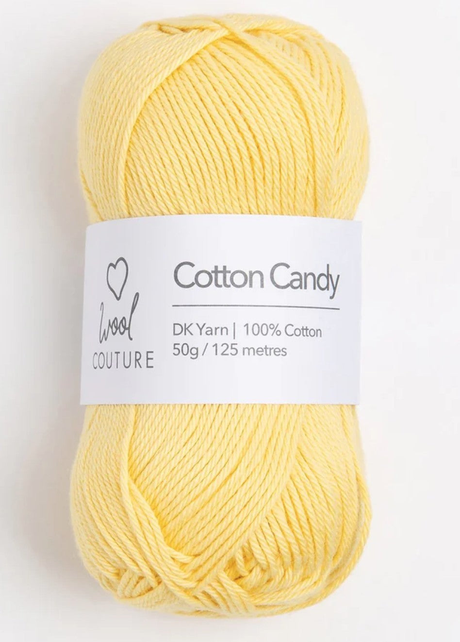 Wool Couture Co. Cotton Candy Yarn 50g Ball | 100% Cotton