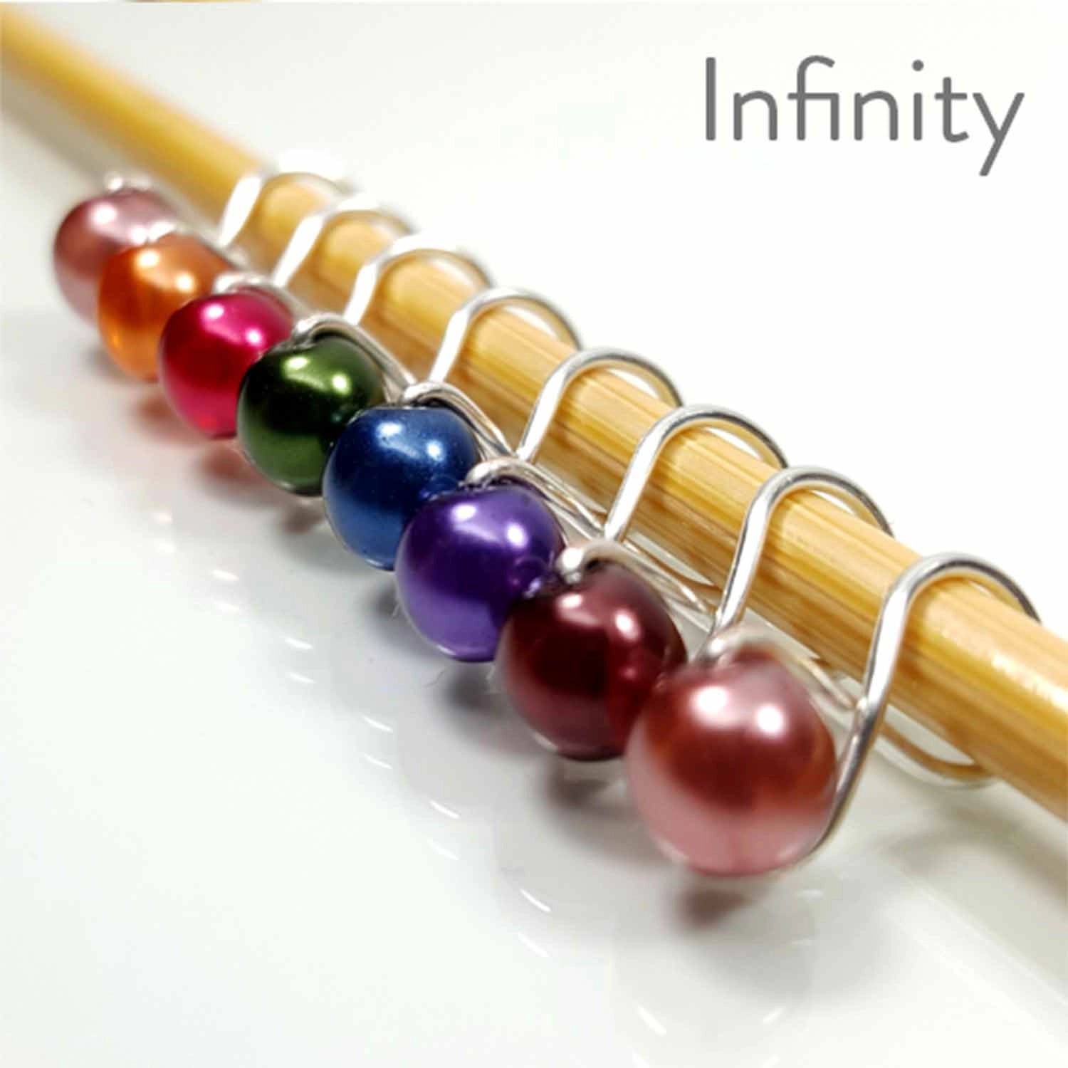 Twice Sheared Sheep Infinity  Lights Knitting or Crochet Stitch Markers