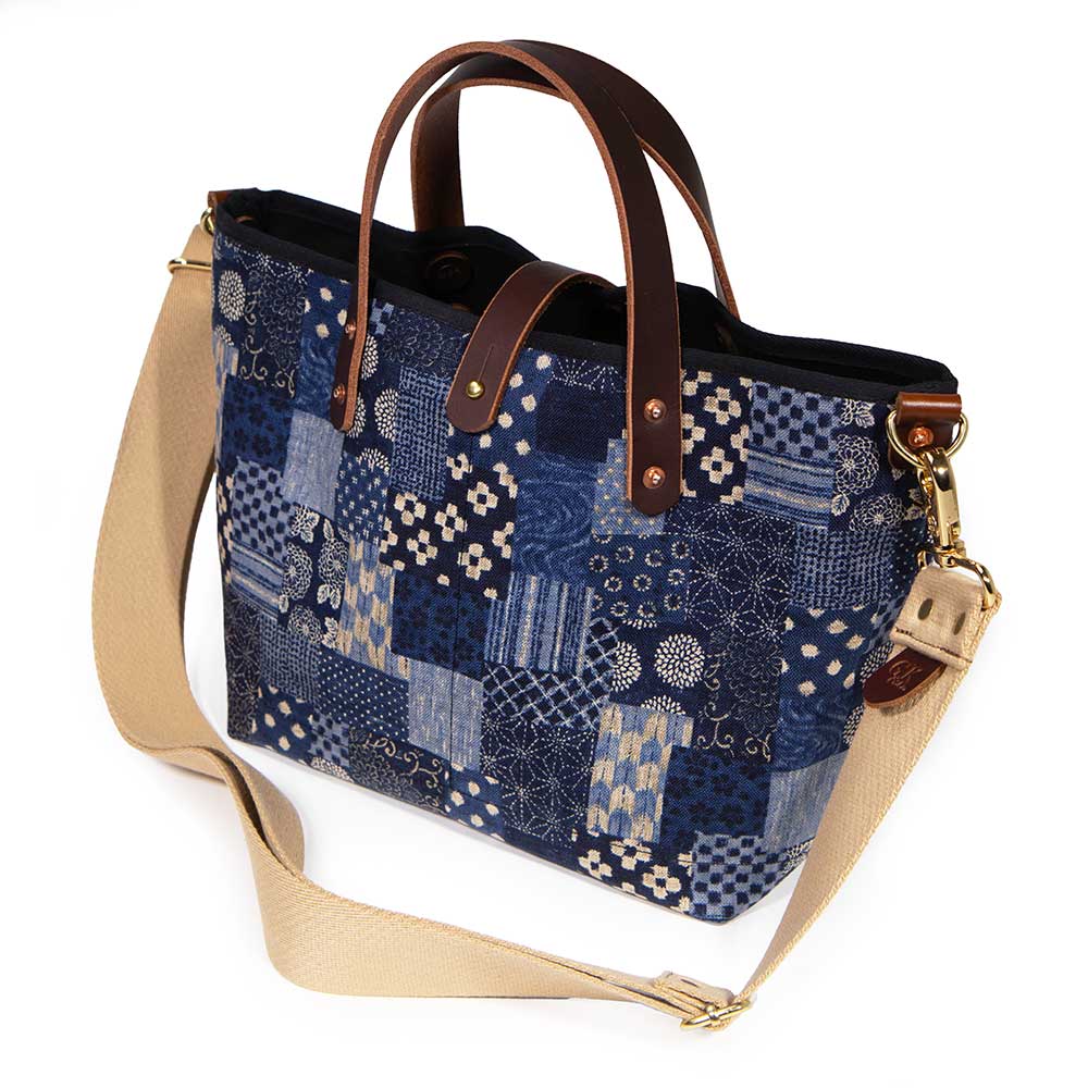 Japanese Indigo Patchwork Mini Tote | General Knot & Co