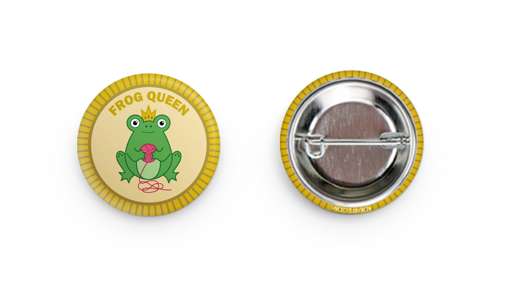 Frog Queen Knitting Merit Badge