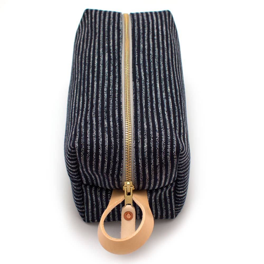 Indigo Chalk Stripe Project Clutch | General Knot & Co