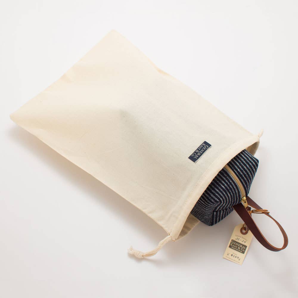 Indigo Chalk Stripe Project Clutch | General Knot & Co