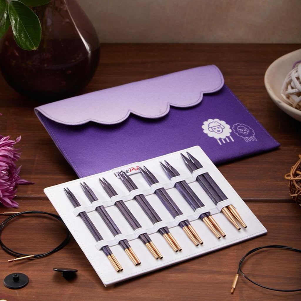 KnitPro J’adore Cubics Interchangeable Circular Needle Set Deluxe