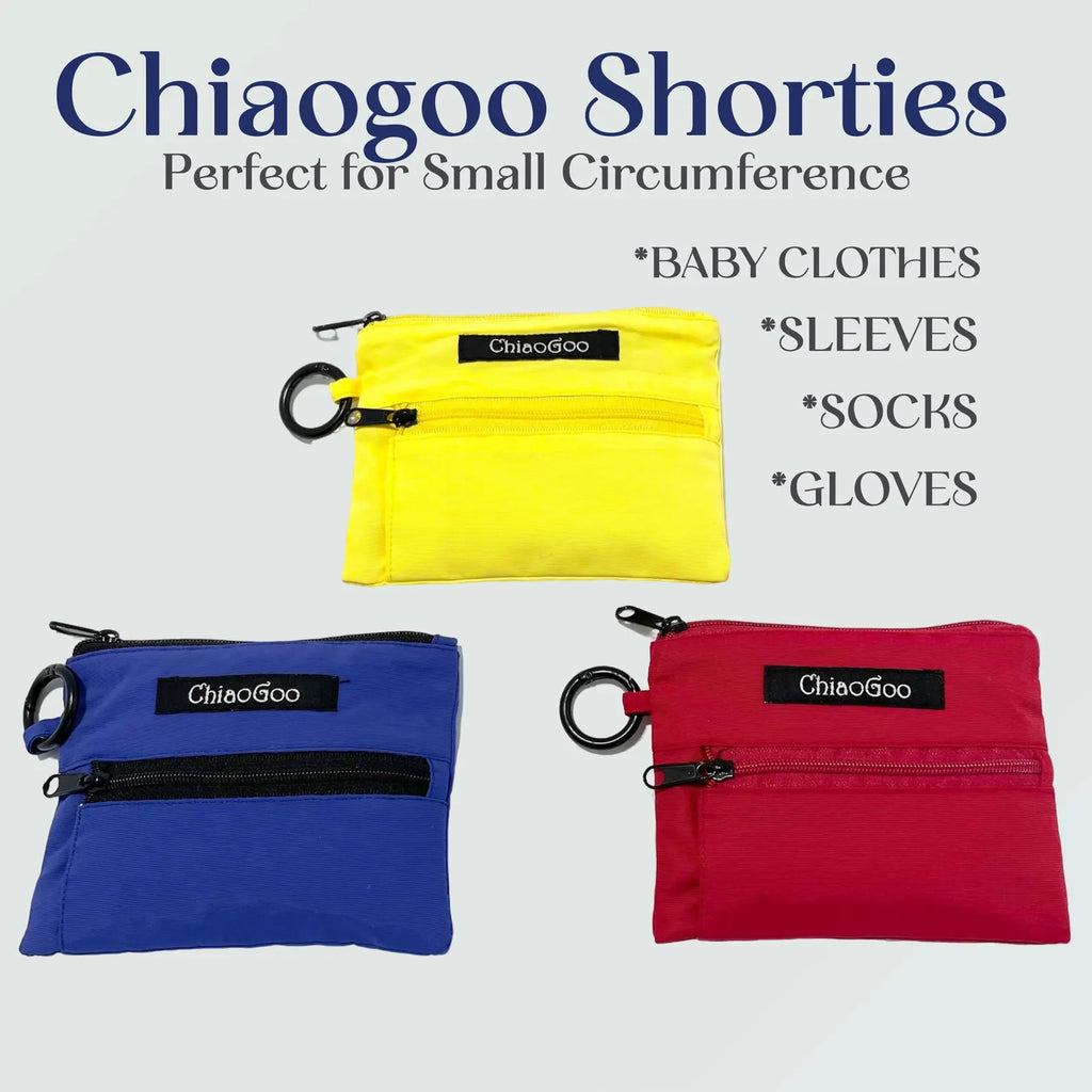 ChiaoGoo Twist Lace Interchangeable Needle Set, Shorties 3", US 9-11